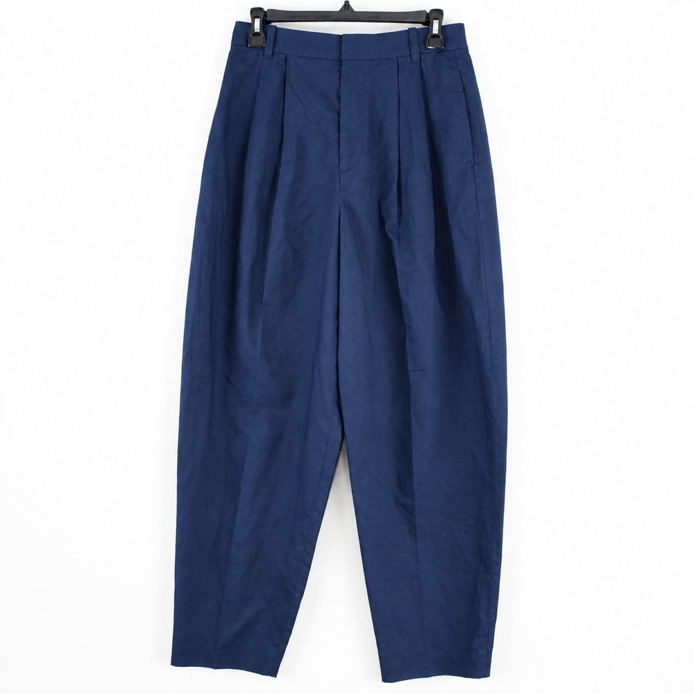 Comptoir des Cotonniers Uniqlo Navy Blue Pleated Balloon Tapered Pants